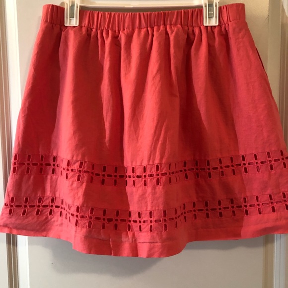 crown & ivy Dresses & Skirts - Crown & Ivy Coral Pink Flared Skater Skirt Sz 12